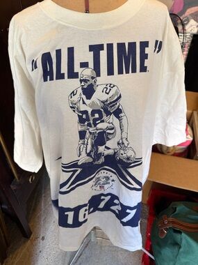Reebok White and Navy "ALL-TIME" Graphic Short Sleeve Tee